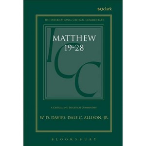 Matthew 19-28 - (International Critical Commentary) by W D Davies & Jr - 1 of 1