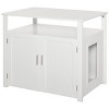 LAOTIES Wooden Hidden Cat Litter Box Enclosure,Indoor Litter Box Furniture with Divider and Storage - 4 of 4