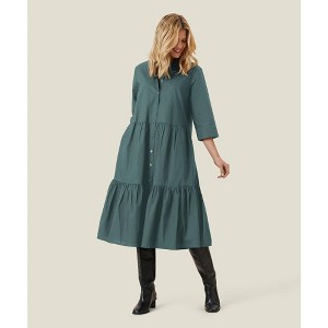 Masai Copenhagen - Nydilla Tiered Cotton Poplin Midi Dress - 1 of 3