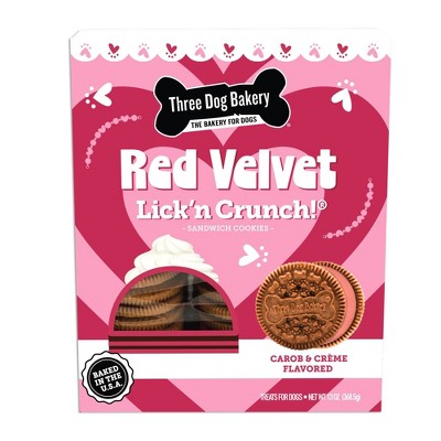 Three Dog Bakery Lick'n Crunch Vanilla Flavor Crunchy Dog Treats - 13oz