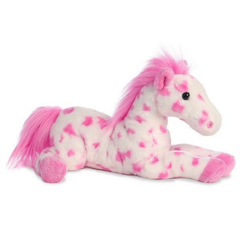 Aurora Flopsie 12" Dolly Pinto Horse Pink Stuffed Animal : Target