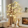homfan Faux Magnolia Plants Artificial Flower Trees Fake Plants for Yard Patio Home Office Arrangement Decor Indoor Outdoor Artificial Magnolia Tree - 2 of 4