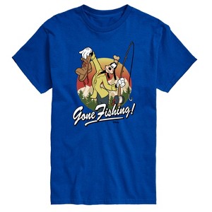 Men's - Disney - Goofy Gone Fishing Short Sleeve Graphic T-Shirt - 1 of 4