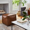 Evanston Leather Cube Pouf - Threshold™ designed with Studio McGee - image 2 of 4