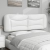 vidaXL Headboard Cushion Hanging Upholstered Bed Back Pillow Faux Leather - White 59.8" - 4 of 4