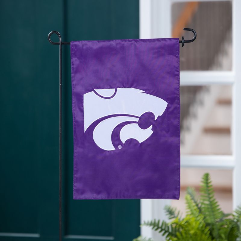 Evergreen NCAA Kansas State University Garden Applique Flag 12.5 x 18 Inches Indoor Outdoor Decor, 1 of 2