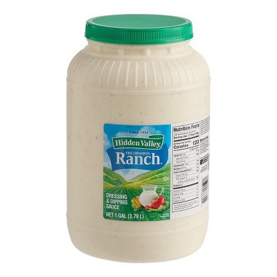 Hidden Valley 1 Gallon Ranch Dressing, Pack of 2 (Restaurant/Bulk size)