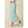 Women's SWEATER MAXI SKIRT - Blue Blush - 3 of 4