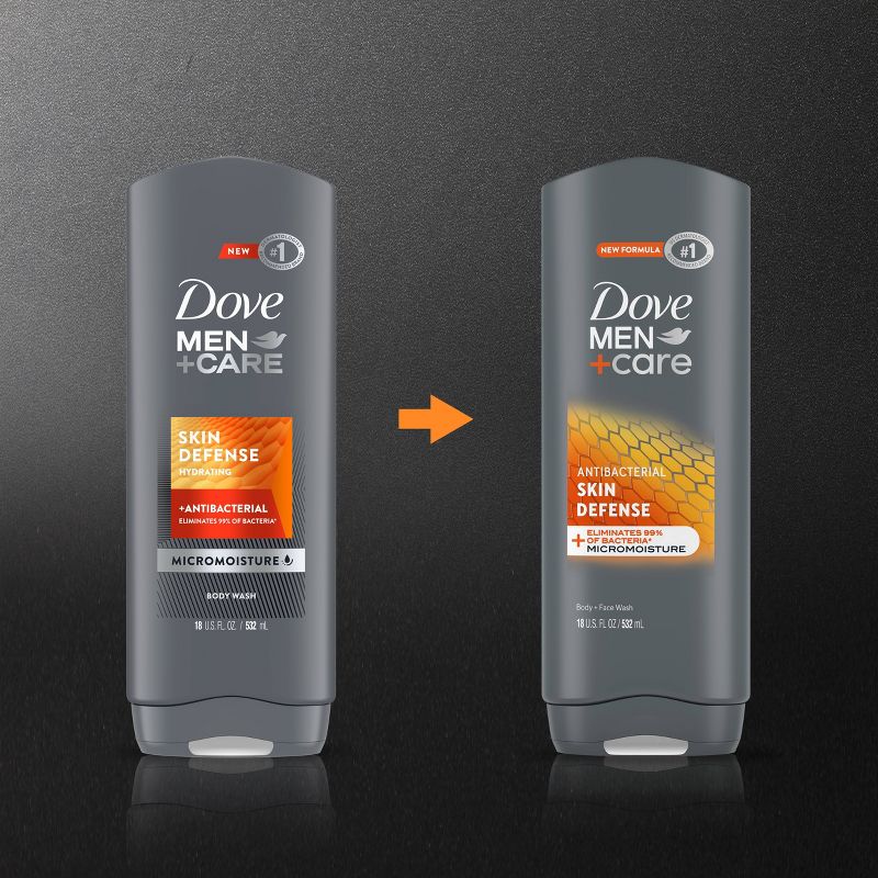 Dove Men+Care Skin Defense Antibacterial Body Wash Soap - 18 fl oz, 5 of 7