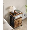 VASAGLE Nightstand with Charging Station, Side Table, End Table - 3 of 4
