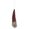 Northlight 8" Lighted Red, White and Gray Knit Gnome Head Christmas Ornament - image 4 of 4