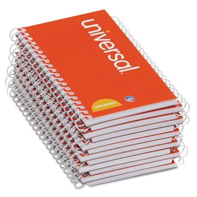 UNIVERSAL Wirebound Memo Book Narrow Rule 5 x 3 Orange 12 50 Sheet Pads/Pack 20453