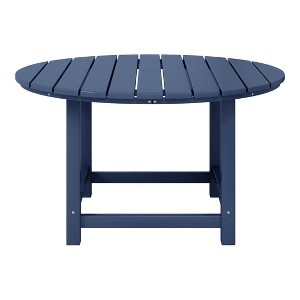 WestinTrends Malibu Kids Outdoor Patio Furniture HDPE 38" Wide Round Dining Table - 1 of 4