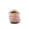 Kids Fuzzy Lined Shimmer Moccasin Slippers - 4 of 4