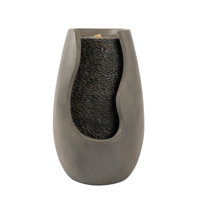 Nature Spring Concrete Pot Outdoor Water Fountain