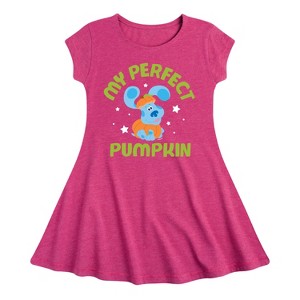 Girls' - Blue's Clues & You! - Mommy's Perfect Pumpkin Fit & Flair Cap Sleeve Dress - 1 of 3