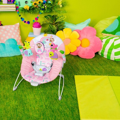 Bright Starts Pink Paradise Vibrating Bouncer Target