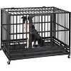 Acekool Steel Dog Crate - Escape-Proof Kennel with Wheels for Large Dogs - 2 of 4