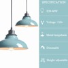 Claxy Sea Green Pendant Light Fixture Modern Kitchen Islands Pendant Light - 3 of 4