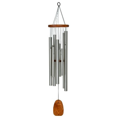 Woodstock Wind Chimes Signature Collection  Magical Mystery Chimes Silver Wind Chime