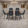 LeisureMod Ravenna 7-Piece Dining Set, 1 Y-Shape Legs Table 6 Dining Chairs - 2 of 4