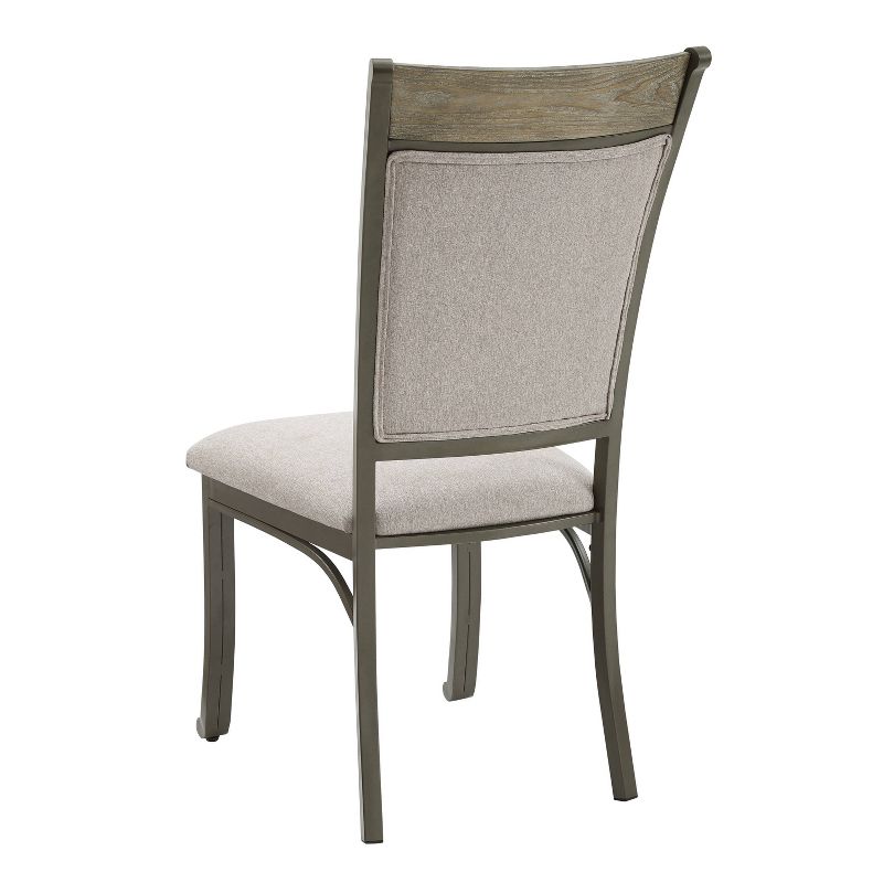 Angelo Nailhead Trim Fabric Side Chair Pewter - Powell, 5 of 11