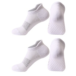 Anna-Kaci Women's 2-Pair Set Low-Cut Athletic Socks with Honeycomb Mesh Ventilation Arch Compression and Cushioned Heel Fit - 1 of 4
