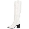Journee Collection Women's Therese Stacked Heel Knee High Boots - 3 of 4