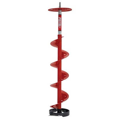 Eskimo 35600 Ice Fishing 8 Inch Steel Blade Pistol Ice Auger Bit Attachment for Drilling Frozen Holes, Red