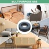 Unique Bargains Polytetrafluoroethylene Screw on Furniture Glides Sliders Grey - 4 of 4