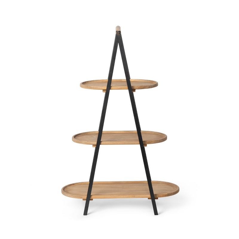 Park Hill Collection Wooden 3-Tiered Server, 2 of 4