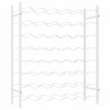 vidaXL Wine Rack for 48 Bottles White Metal - 2 of 4