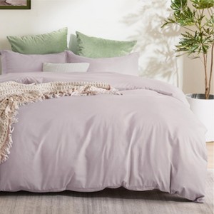 Bedsure Duvet Cover Set – Soft Double Brushed Bedding with Zipper Closure, Available in Multiple Sizes and Colors - 1 of 4