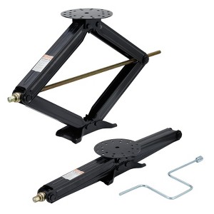 Camper Trailer Stabilizer Leveling Scissor Jacks Set of 2, Car Scissor Lift Jack with 4"-30" Height Adjustable, 7500 Lbs Heavy Duty RV Scissor Jack - 1 of 4