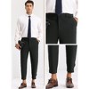 Lars Amadeus Men's Cropped Lightweight Expandable Waist Tapered Pants - image 4 of 4