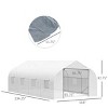 20x10x7ft Walk-in Outdoor Tunnel house Portable Backyard Plant Growth Shed Warm House - 3 of 4