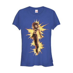 Juniors Womens Marvel X-Men Jean Grey Flame T-Shirt - 1 of 3