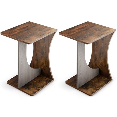 Wood c deals end table