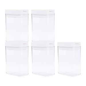 REGALWOVEN Leakproof Airtight Stackable High-Grade Plastic Food Storage Container 5 Pcs - 1 of 4