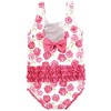 Hudson Baby Girls Toddler Swimsuit, Pink Roses - 2 of 2