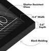 Americanflat 6x10 Picture Frame with Shatter-Resistant Glass - Streamline Collection - Thin Border Picture Frame for Tabletop and Wall Display - Black - 3 of 4