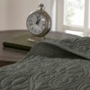 FIONECA Cottage Style Reversible Antimicrobial Bedding Set Fleur De Lis Embroidered Machine Washable Quilt Shams - 3 of 4