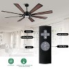 Parrot Uncle 72" Black Modern Windmill Ceiling Fan with Lights and Remote for Industrial Warehouse Offices - 2 of 4