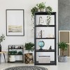 Costway 5-Tier Storage Shelving Freestanding Heavy Duty Rack Black - 3 of 4