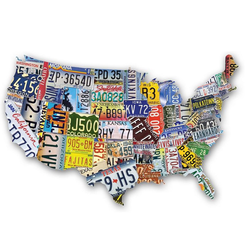 TDC Games USA License Plates Jigsaw Puzzle - 1,000 Pieces, 1 of 7