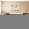 22" x 32" Vintage Postcards World Map by Michael Tompsett - Trademark Fine Art: Canvas Travel Wall Art, Unframed Horizontal Decor - 4 of 4