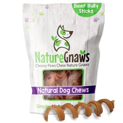 Nature Gnaws Bully Springs 7 -8" Beef Dog Treats- 12ct