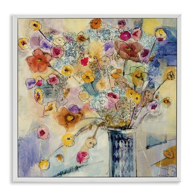 Stupell Industries Chaotic Flowers Line Drawing, 17" x 17"