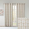 MAYEERTY 1 Pc Panel Total Blackout Metallic Print Grommet Top Curtain Panel - 4 of 4