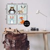 Stupell Industries Woodland Animals in Glasses Black Framed Giclee Art (Set of 4) - 3 of 4